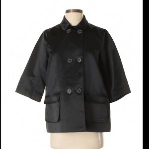 Simply Vera M light silky jacket pea coat navy